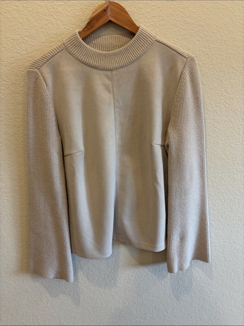 Ann Taylor Soft Cream Crewneck Sweater